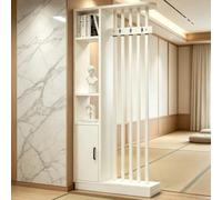 HLTQL Cloison De Separation Bureau Meuble Separation De Piece,202x80x24cm | Séparateur De Pièce Cloison Separation Interieur Amovible Sans Percage Claustra Intérieur Bois Meuble Piece,202x80x24cm