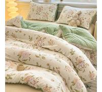 HLTQL Couette Epaisse Moelleuse Couette Hiver TrèS Chaude Duvet ImpriméE Edredon Gonflant éDredon Lit 1/2 Personne(4,180x220cm-4kg)