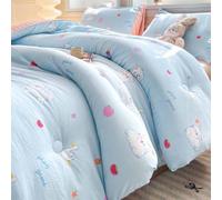 HLTQL Couette Epaisse Moelleuse Couette Hiver TrèS Chaude Duvet ImpriméE Edredon Gonflant éDredon Lit 1/2 Personne(5,200x230cm-5kg)