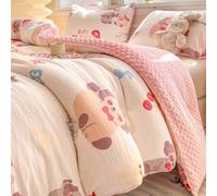 HLTQL Couette Epaisse Moelleuse Couette Hiver TrèS Chaude Duvet ImpriméE Edredon Gonflant éDredon Lit 1/2 Personne(7,180x220cm-4kg)