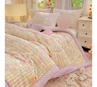 HLTQL Couette Hiver Tres Chaude Imprimer Couverture Epaisse Et Chaude Edredon Gonflant Duvet Plume éDredon Adulte Lavable(2,200x230cm-4kg)