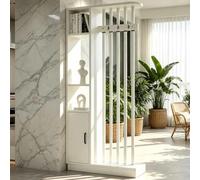 HLTQL Separation De Piece Intérieur Bois Room Divider Shelves,202x80x24cm | Cloison De Separation Interieur Bois Sans Percage Piece Bureau Claustra Intérieur Amovible,202x80x24cm