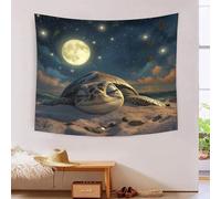 HLXZMCVBT La tortue 3D Effet Tapisserie Art Mural Tapisserie Murales Tapisserie Murale Tissu Pour Chambre Salon Serviette De Plage Tapisseries 150cmx200cm