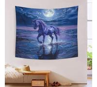 HLXZMCVBT Le cheval 3D Effet Tapisserie DécoSourision Murale Tapisserie Murales DécoSourision Murale En Tissu Pour Chambre Salon Serviette De Plage Tapisseries 70cmx100cm