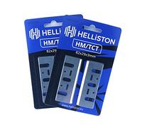 HM Fers/Lames de rabot 82mm pour Bosch, Makita; Ryobi, Carbure de tungstène, 82 x 29 x 3mm (2 jeux = 4 fers de rabot)