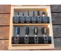 Hm / Hw-Oberfräser-Satz 10 Pièces En Coffret en Bois Barre 8 MM Stehle