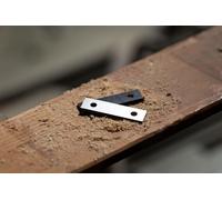 HM plaquette 35° | 120x13x1,5mm a=60mm |10 pièces | bien adapté au bois dur et tendre | moins adapté au MDF | bois dur et tendre |pour outils à plaquettes réversibles | fraises à rainer