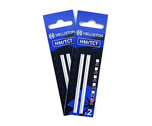 HM/TCT Acier raboteuse compatible avec AEG H-500, H-700, H-800, carbure de tungstène, sans plastique, 82 mm (2 jeux = 4 rabots réversibles)