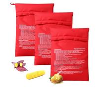 HMCEY 3 Pièces Sac Pomme de Terre Micro Ondes,Poche Cuisson Pomme de Terre,Sac à Patate Micro Ondes,Sachet Cuisson Four Réutilisable,Pochette pour Micros Onde,Sachet à Patate Lavable pour Cuisine
