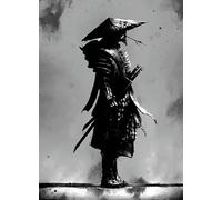 HMDKHI Images de posters japonais Bushido, peinture de figurines japonaises de ninjas samouraï, figurines japonaises et mont Fuji, sans cadre, JP-05, 1 pièces - 20 x 30 cm