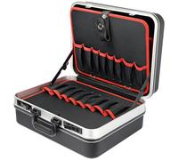 HMF 15601-02 Coffre à outils vide, grande caisse à outils en plastique ABS | 47 x 40 x 22 cm