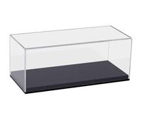 HMF 46802 Vitrine en Acrylique pour Voitures Miniatures, Figurines | 27 x 12 x 11 cm | Transparent