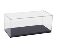 HMF 46804 Vitrine en Acrylique pour Voitures Miniatures, Figurines | 34 x 16 x 14 cm | Transparent