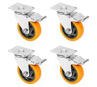 4X Roulettes Pivotantes | Roues 100Mm 460Kg Avec Frein