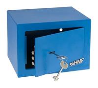 Petit coffre-fort offre-fort d'ameublement, HMF 49216, 23 x 17 x 17 cm, bleu