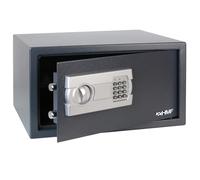 HMF Coffre-fort de sécurité pour maison, hôtel ou bureau, coffre-fort de meuble à combinaison pour ordinateur portable 15" et documents DIN A3 | 45 x 25 x 36,5 cm | Anthracite
