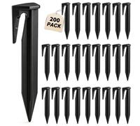 Hmfmdy Piquets de Fixation, 200 Pièces Piquet Fil Robot Tondeuse, Piquets de Sol en Plastique, Crochet Accessoires pour Câbles Périphériques Tondeuse Robot Compatible Husqvarna Gardena Bosch Worx