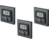 HMIP WTH-A-3 - Thermostat mural avec capteur d'humidité, anthracite, lot de 3