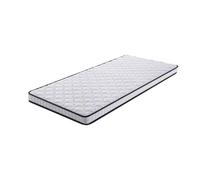 Hmluxury Matelas à ressorts 90 x 200 cm H3, 10 cm d'épaisseur, ergonomique, avec soutien lombaire, roulé et emballé sous vide