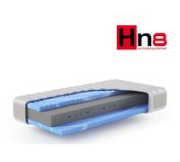 Hn8 Schlafsysteme Matelas en mousse froide XXL Gelstar KS, 7 zones, H2, H3 ou H4 (H4, 100 X 200 CM)