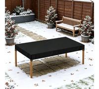 HNBFKD Housse pour Table de Jardin - 120x70x30cm/LxWxH Noir - Housse Salon de Jardin, Anti-UV Tissu 420D Oxford Rectangulaire Couverture Protection Meubles Bâche Imperméable Bache Table Exterieur
