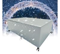 HNKDKJ Bache de Protection Exterieur Housse Salon de Jardin 225x190cm Rectangulaire Imperméable Couverture de Protection Meubles Bâche pour Table de Jardin Argent - 225x190x90cm/LxWxH