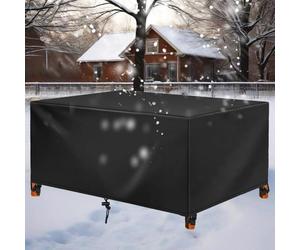 HNKDKJ Housse de Protection Salon de Jardin 230x115x75cm/L x l x H Rectangulaire Tissu Oxford 420D résistant Housse de Table Jardin Imperméable D'hivernage Bache Protection Salon de Jardin