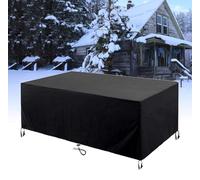 HNKDKJ Housse Salon de Jardin Exterieur 120x65cm Housse Protection Salon de Jardin pour Tous Les Temps pour Table et Chaise d'extérieur Bâche Table de Jardin Extérieur-Noir- 120x65x75cm/LxWxH