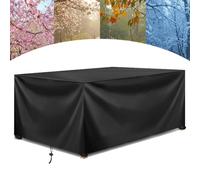 HNKDKJ Housses de Meubles de Jardin Extérieur, 90x55x40cm/LxlxH Housse Salon de Jardin Carré /Rectangulaire 420D Oxford Tissu Housse de protection imperméable Bache table exterieur