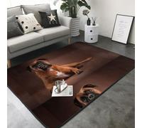 Hnnkloy Boxer couché Cool, Tapis de Sol antidérapant pour Salon et Chambre, 208 x 148 cm