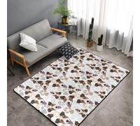 Hnnkloy Chien Jack Russell Terrier et Ses Pattes, Tapis de Sol antidérapant de Grande Taille pour Salon et Chambre, 150 x 100 cm.
