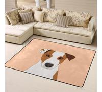 Hnnkloy Chien Jack Russell Terrier, Tapis de Sol antidérapant de Grande Taille pour Salon et Chambre, 160 x 120 cm.
