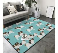 Hnnkloy Papillon, Chien Mignon de Race Toy Spaniel, Tapis de Sol antidérapant pour Salon et Chambre, 208 x 148 cm