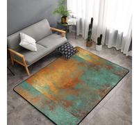 Hnnkloy Patine cuivrée métallisée Tendance et Riche, Tapis de Sol antidérapant de Grande Taille pour Salon et Chambre, 150 x 100 cm.