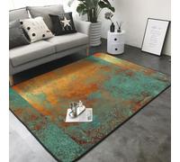 Hnnkloy Patine cuivrée métallisée Tendance et Riche, Tapis de Sol antidérapant pour Salon et Chambre, 208 x 148 cm