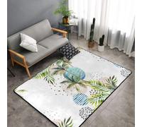 Hnnkloy Plage Tropicale de Palm Tree, Tapis de Sol antidérapant de Grande Taille pour Salon et Chambre, 150 x 100 cm.