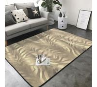 Hnnkloy Safari African Gold Glam Zèbre Animal Skin Sepia, Tapis de Sol antidérapant pour Salon et Chambre, 208 x 148 cm
