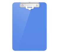 Hnogri Porte-bloc en plastique rose format lettre standard A4 pour infirmières, étudiants, bureau et femmes, avec porte-stylo et clip discret, taille 31,8 x 23 cm,Bleu