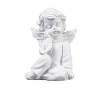 Hnonoxy Ange Statue Résine, Petites Statuette d'ange Endormi, Adorable Figurine Chérubin, Petit Figurine d'ange Endormi Sculpture d'ange, pour Intérieur Extérieur Maison Jardin Décoration (B)