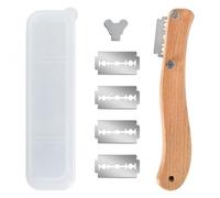 Hnonoxy Set Outil Coupe Pain,Lot-ed 4 Couteau Boulanger Couteau,Pâte Graver-Dents Pointues Précises,Coupe Lame Pain Idéal pour Couper Pain Incurvé de Baguette et Pâte Pâtisserie DIY（20×15×2.5 cm