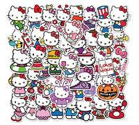 HNTR Lot de 50 autocollants Hello Kawaii