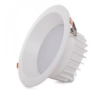 HO-DL-AD-24W-CW Spot LED Downlight Circulaire 24W 2400Lm 6000K Blanc Froid Anti-éblouissant UGR19 IP25 40000H Dimmable