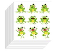Hobbspring Lot de 180 autocollants en papier autocollant en forme de grenouille - 90 x 90 mm - Imperméables - Pour planificateur, scrapbooking, calendrier, journaux, travaux manuels
