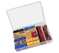 Hobby Assortiment d'adaptateurs de câblage avec XT30 / 90 EC3 / 5 T, bornes métalliques, fil en silicone, tubes thermorétractables pour service de batterie