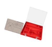 Hobby Étui de rangement pour établi avec plateau de rangement 22 cm / 8.7in | Rangement à clapet pour outils de bureau et travaux d'assemblage, avec configuration portable pour modélisme et pièces