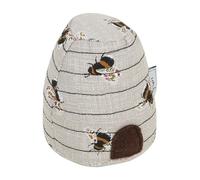 Hobby Gift Coussin à Épingles Couture Forme Ruche, Coussin Porte-Épingles Fantaisie pour Accessoires de Couture et Travaux d’Aiguille DIY, Tissu 100% Coton Doux, 8,5 x 8,5 x 11 cm, Abeilles
