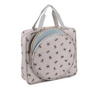 Hobby Gift Sac à Broderie et à Point de Croix Bee Craft Bag Rangement pour Cadres Multi-cerceaux jusqu'à 25 cm avec 2 Poches zippées pour Fils, patrons, Léger et Durable 12 x 35 x 35 cm