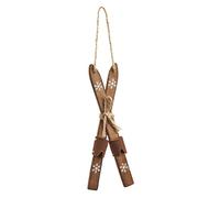 Hobbyfun Skis miniature 4 x 15 cm Blanc figurine décorative Skis Animal