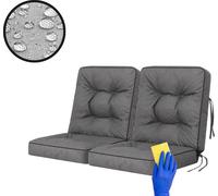 HOBBYGARDEN Coussin de balançoire Venus Coussin de banc Garden Coussin de balançoire Coussins de balançoire Coussins de balançoire Hollywood Balançoire Banc Gris foncé 120 cm