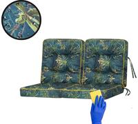 HOBBYGARDEN Coussin de balançoire Venus Coussin de banc Garden Coussin de balançoire Coussins de banc Coussin balançoire hollywoodienne Balançoire Banc Vert Prairie 120 cm